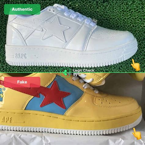 real and fake bape shoes|real vs fake bape shoes.